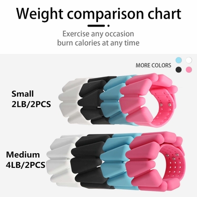 Ayarlanabilir Giyilebilir Bilek Bilek Ağırlıkları Yoga Barre Pilates Kardiyo Aerobik 2 Takım 2 lb 4 lb