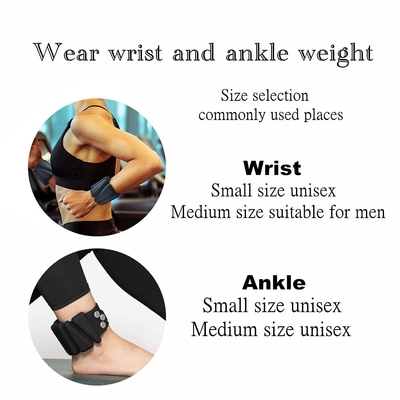 Ayarlanabilir Giyilebilir Bilek Bilek Ağırlıkları Yoga Barre Pilates Kardiyo Aerobik 2 Takım 2 lb 4 lb